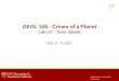 GEOL 108 - Crises of a Planet Lab  10  -  Toxic Waste