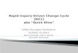 Rapid Inquiry-Driven Change Cycle (RICC) aka “Quick Wins”