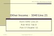 Other Income – 1040 Line 21
