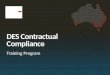 DES Contractual Compliance