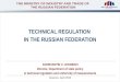 THE MINISTRY OF INDUSTRY AND TRADE OF  THE RUSSIAN FEDERATION