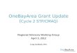 OneBayArea Grant Update  ( Cycle 2 STP/CMAQ)
