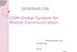 GSM-Global System for Mobile Communication