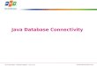 Java  Database Connectivity