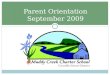 Parent Orientation September 2009