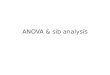 ANOVA & sib analysis