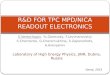 R&D FOR  TPC MPD/NICA  READOUT ELECTRONICS