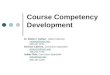 Course Competency Development