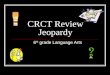 CRCT Review Jeopardy