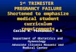 1 st  TRIMESTER  PREGNANCY  FAILURE Shortened to emphasize medical student curriculum requirements