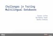 Challenges in Testing Multilingual Databases