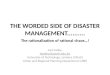 the worded side of Disaster  management