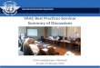 VAAC Best Practices Seminar Summary of Discussions