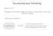 Counterfactual  Thinking