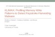 KLIMAX:  Profiling  Memory Write Patterns  to Detect  Keystroke-Harvesting Malware