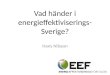 Vad händer  i  energieffektiviserings-Sverige ?