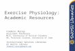 Exercise Physiology: Academic Resources