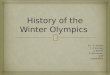 History of the Winter Olympics