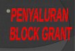 PENYALURAN  BLOCK GRANT