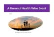 A Hurunui Health Wise Event