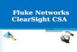 Fluke Networks ClearSight CSA