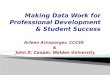Making Data Work for Professional Development & Student Success