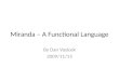 Miranda – A Functional Language