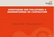 MONITORING DES POLLUTIONS & BIOMONITORING DE L’exposition