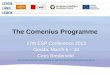 The Comenius  Programme