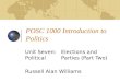 POSC 1000 Introduction to  Politics