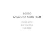 b1010 Advanced Math Stuff
