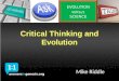 Critical Thinking and Evolution