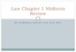 Law Chapter 1 Midterm Review