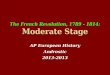 The French Revolution, 1789 - 1814: Moderate Stage