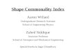 Shape Commonality Index