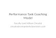 Performance Task Coaching Model