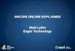 ARCGIS ONLINE EXPLAINED Matt Lythe Eagle Technology