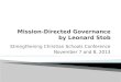 Mission-Directed Governance by Leonard  Stob