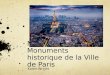 Musées  et Monuments  historique  de la Ville de Paris