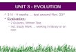UNIT  3  - EVOLUTION