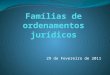 Famílias de ordenamentos jurídicos