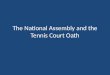 The National Assembly and the Tennis Court Oath