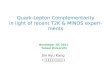 Quark-Lepton Complementarity in light of recent T2K & MINOS  experiments