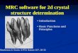 MRC software for 2d crystal  structure determination