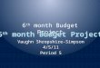 6 th  month Budget Project