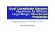 Dual Coordinate Descent  Algorithms for Efficient Large Margin  Structured Prediction