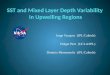 SST and Mixed Layer Depth Variability  in Upwelling Regions