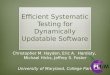 Efficient Systematic Testing for Dynamically Updatable Software
