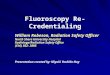 Fluoroscopy Re-Credentialing