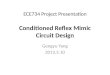 ECE734 Project Presentation Conditioned Reflex Mimic Circuit Design